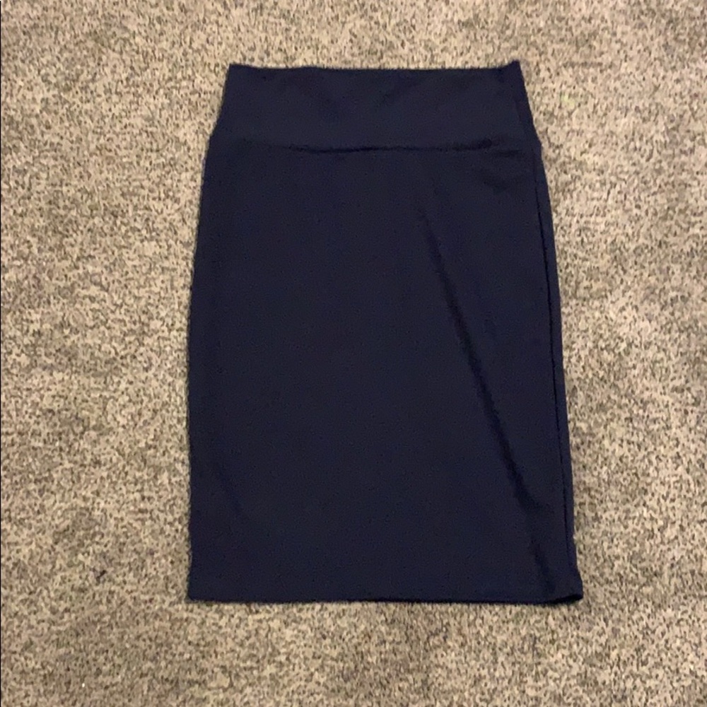 LulaRoe navy blue pencil skirt, size small